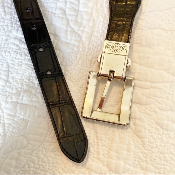 Brighton Reversible Red & Black Braided Leather Belt - M main image 4